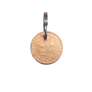 1 Pfennig BRD Schlüsselanhänger - 1950