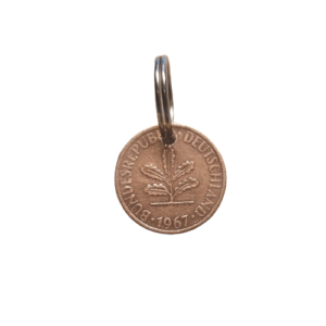 1 Pfennig BRD Schlüsselanhänger - 1967