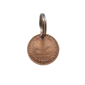 1 Pfennig BRD Schlüsselanhänger - 1970