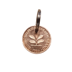 1 Pfennig BRD Schlüsselanhänger - 1986