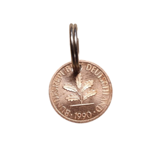 1 Pfennig BRD Schlüsselanhänger - 1990